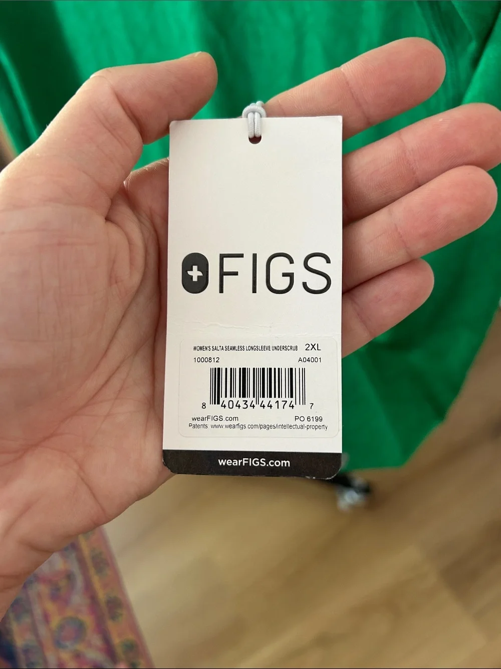 NWT Figs Salta Seamless Longsleeve Underscrub. Size 2XL. PTP 21”. Stretch. - Picture 4 of 5